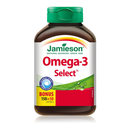 jamieson-omega-3-select-1000mg-200softgelsJamieson 奧米加 3 (特效配方) (1000 毫克) 200 粒