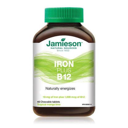 jamieson-iron-plus-b12-chewables-mango-lime-45-chew-tablets