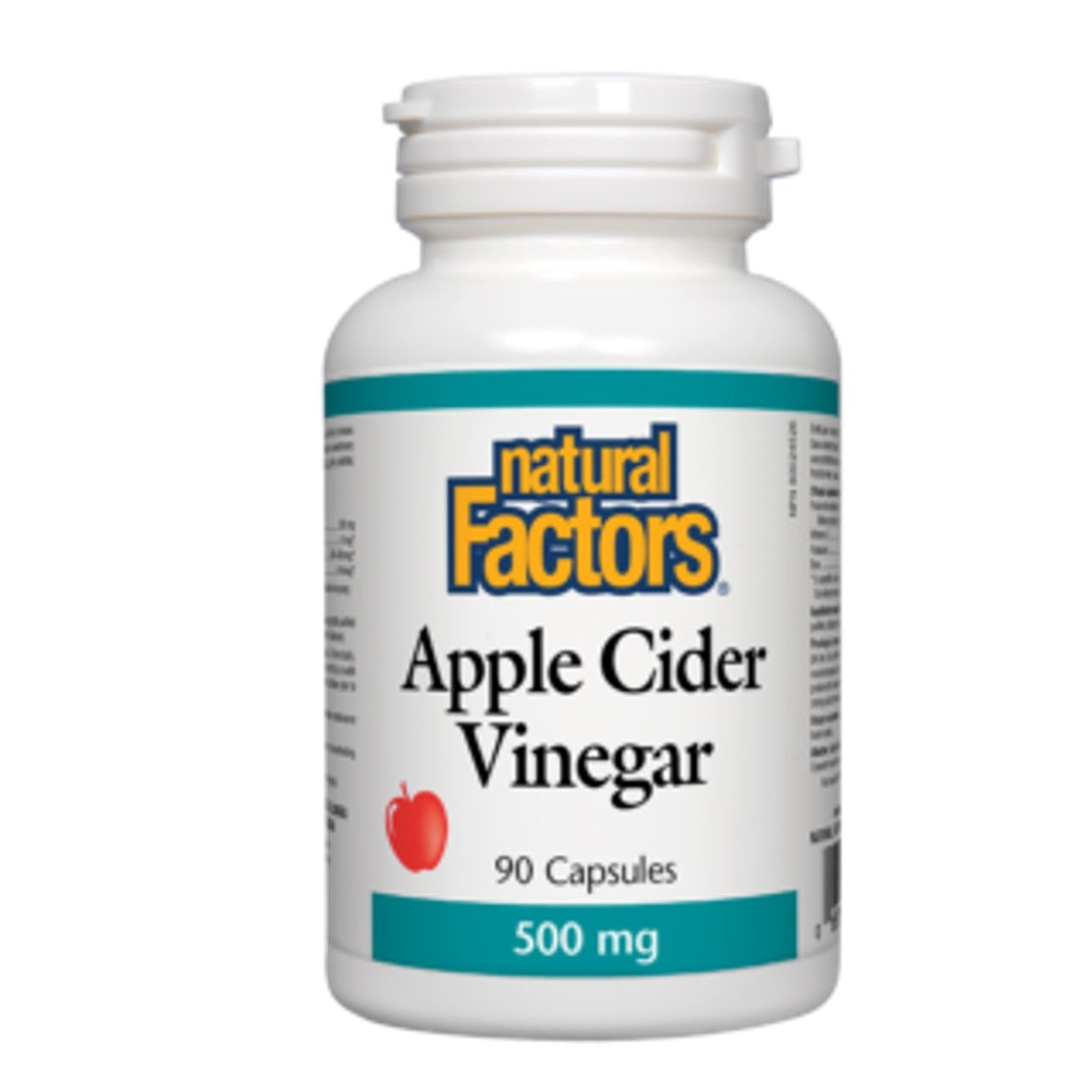 Natural Factors 燒脂排毒天然蘋果醋 (500 毫克) 90 粒 (兩種包裝將隨機提供)