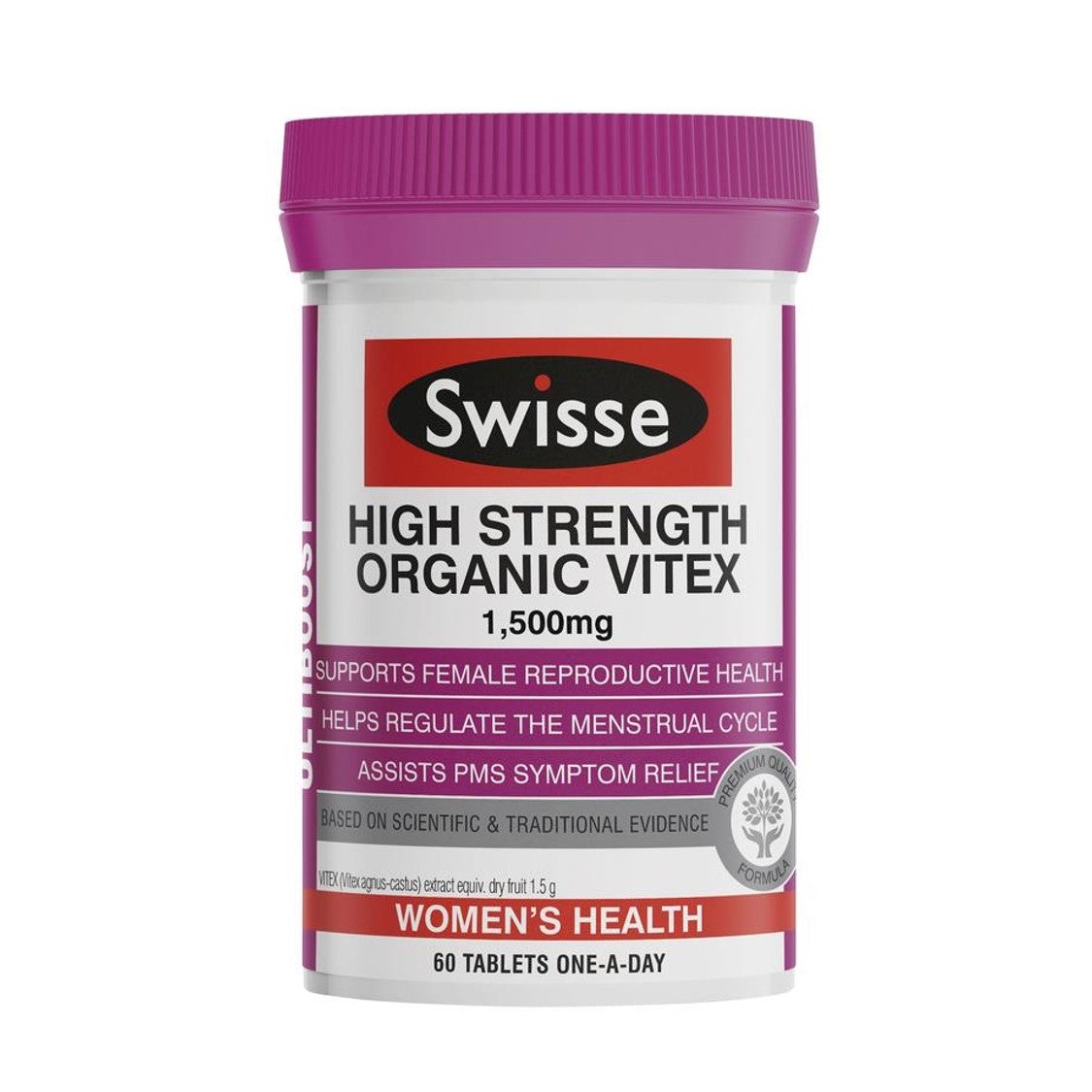 Swisse 特強有機聖潔莓精華 (1500 毫克) 60 粒