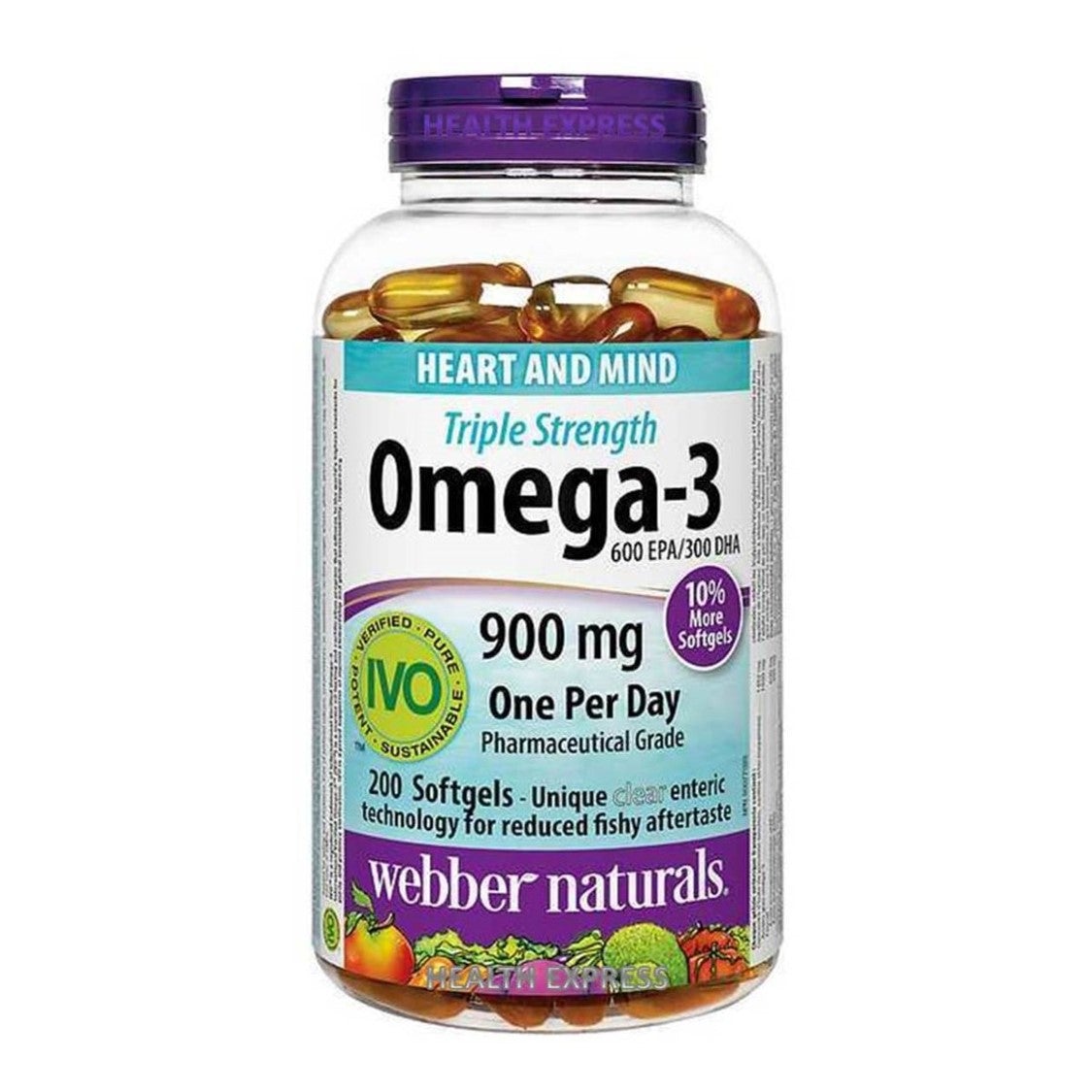 webber-naturals-triple-strength-omega-3-900mg-epa-dha-200softgels 三倍強效 Omega-3 (900 毫克 EPA / DHA) 200 粒