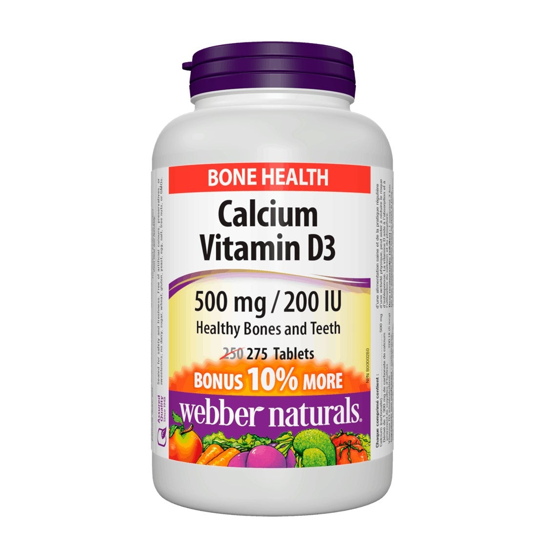 webber-naturals-calcium-500mg-vitamin-d3-200iu-275tablets