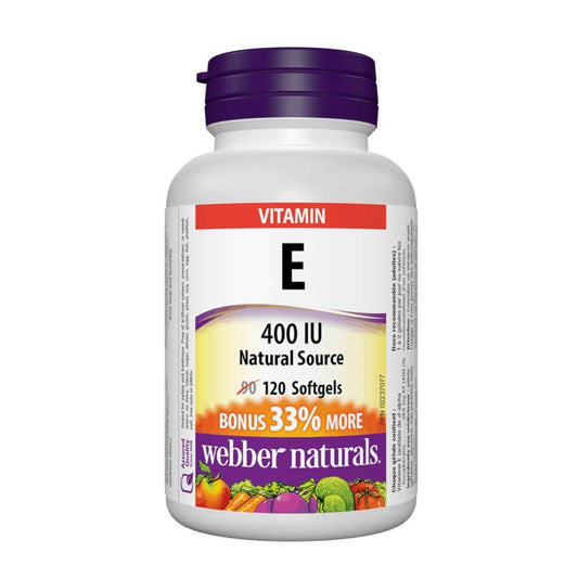 webber-naturals-vitamin-e-400iu-120sofgels-維他命 E (400 IU) 120 粒