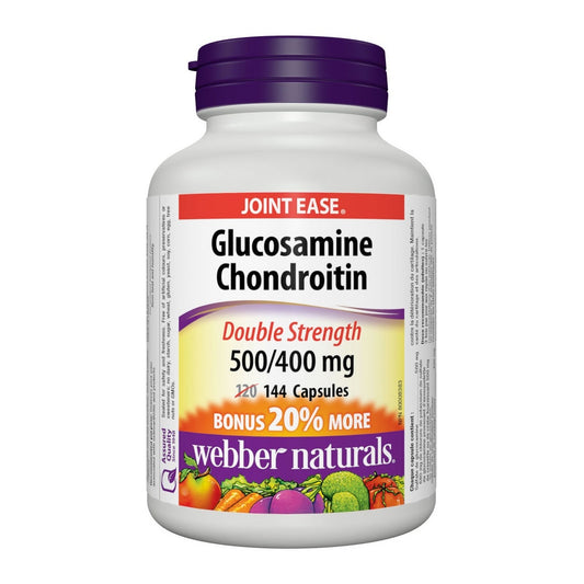 Webber Naturals 關節健骨寶 (特強配方) 葡萄糖胺 + 硫酸軟骨素 500/400 144 粒