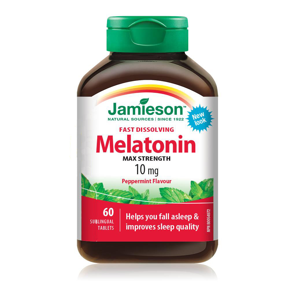 Jamieson 特強速溶甜睡褪黑激素 (10 毫克) 薄荷味